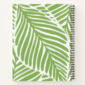 グリーンモダン離れカスタム ノートブック (裏面)