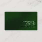 グリーンモダン魅力的な魅力的名刺 名刺 (裏面)