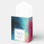 グリーンモダン&レッド宇宙ネブラウォーター色 フェイバーボックス (オープン)