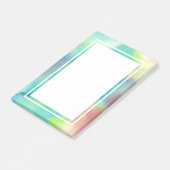 グリーンモダン&レッド宇宙ネブラウォーター色 ポストイット (アングル)