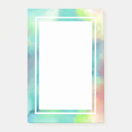 グリーンモダン&レッド宇宙ネブラウォーター色 ポストイット