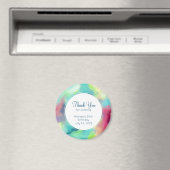 グリーンモダン&レッド宇宙ネブラウォーター色 マグネット (インサイチュ (食洗機))