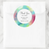 グリーンモダン&レッド宇宙ネブラウォーター色 ラウンドシール (バッグ)