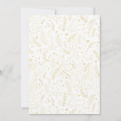 グリーンモダン&金ゴールドホリデーパーティー 招待状 (裏面)