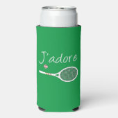 グリーンモダンJ'adore I Love Tennis スリム缶クーラー (Seltzer裏面)