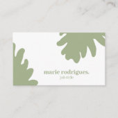 グリーンモダンQRコード名刺 名刺 (正面)