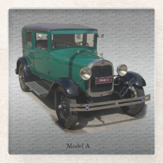 グリーンモデルAガラスコースター ガラスコースター