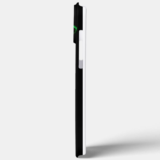 グリーンモノグラムのアジアの竜 Case-Mate iPhoneケース (裏面 / 左)