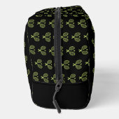 グリーンモノグラムのテニスラケット模様 ドップキット (右)