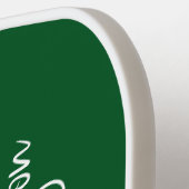 グリーンモノグラムのピックボールパドル ピックルボールラケット (左詳細)