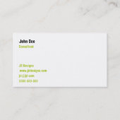 グリーンモノグラムの名刺 名刺 (裏面)