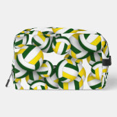 グリーンモノグラムの金ゴールドボール模様 ドップキット (裏面)