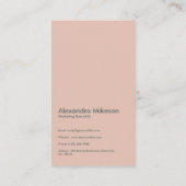 グリーンモノグラムミニマリストモダンプロフェッショナル 名刺 (裏面)