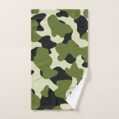 グリーンモノグラムラージカウズプリント バスタオルセット (ハンドタオル)