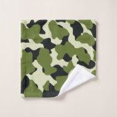 グリーンモノグラムラージカウズプリント バスタオルセット (ウォッシュタオル)