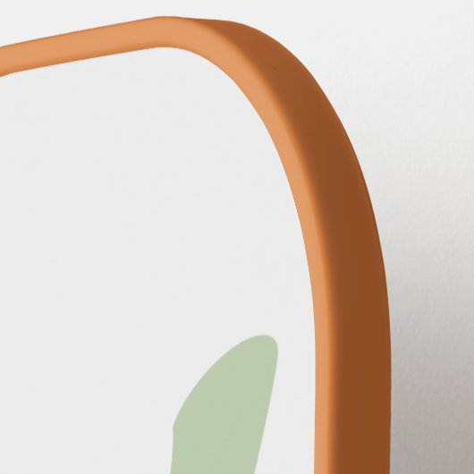 グリーンモノグラム名前をカスタムするとイニシャル ピックルボールラケット (左詳細)