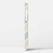 グリーンモノグラム抽象芸術モダンタン Case-Mate iPhoneケース (裏面 / 左)