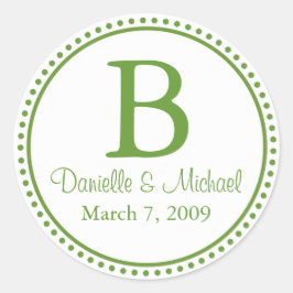 グリーンモノグラム ラウンドシール