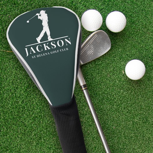 グリーンモパーソナライズされたノグラムゴルフスイング ゴルフヘッドカバー