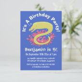 グリーンモレイのユーモアあふれるイラスト 招待状 (スタンド正面)