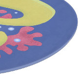 グリーンモレイウナギおもしろいアニメイラストレーション カッティングボード (角)