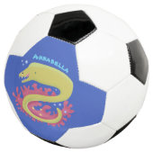 グリーンモレイウナギおもしろいアニメイラストレーション サッカーボール (3/4)