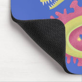 グリーンモレイウナギおもしろいアニメイラストレーション マウスパッド (コーナー)