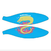 グリーンモレイウナギおもしろいアニメイラストレーション ミニバスケットボール (パネル)