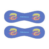 グリーンモレイウナギおもしろいアニメイラストレーション 野球ボール (パネル)