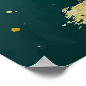 グリーンモロッコランタングリーンメパーソナライズされたンディ ポスター (角)