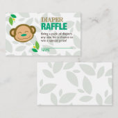 グリーンモンキーおむつラッフルチケット エンクロージャーカード (正面/裏面)