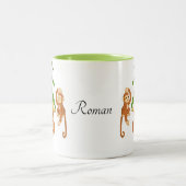 グリーンモンキーバナナスマグ ツートーンマグカップ (中央)