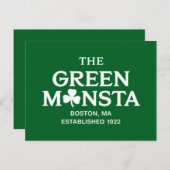 グリーンモンスタボストングリーンモンスタ野球ギフト ポストカード (正面/裏面)