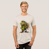 グリーンモンスターの花 トライブレンドTシャツ (正面全面)