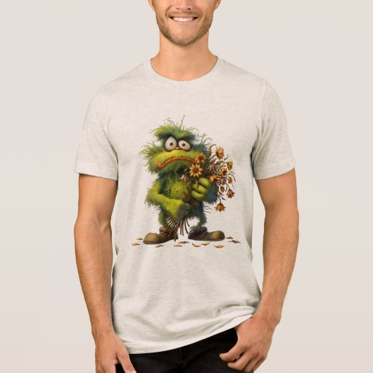 グリーンモンスターの花 トライブレンドTシャツ (正面)