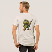 グリーンモンスターの花 トライブレンドTシャツ (フル背面)