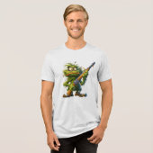 グリーンモンスターシューター トライブレンドTシャツ (正面全面)