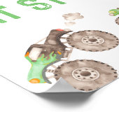 グリーンモンスタートラックパーティーフードステーション ポスター (角)