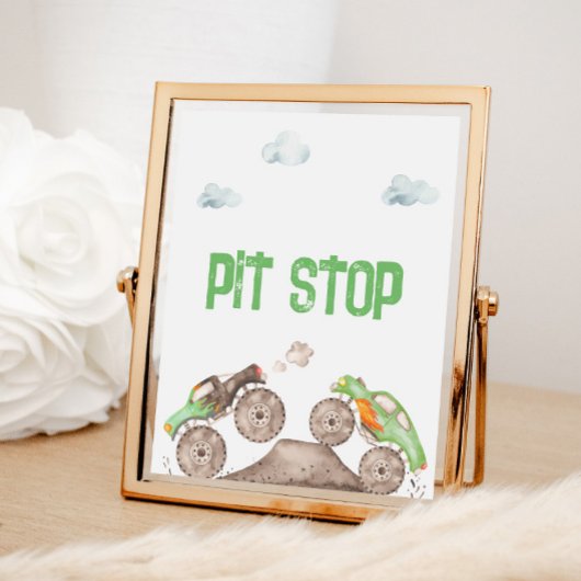 グリーンモンスタートラックパーティーフードステーション ポスター