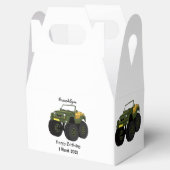 グリーンモンスタートラック漫画イラストレーション フェイバーボックス (オープン)