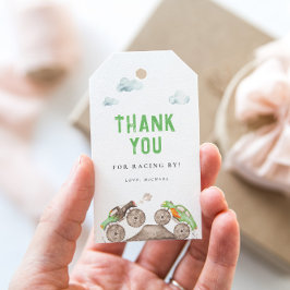 グリーンモンスタートラック誕生日 ギフトタグ