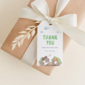 グリーンモンスタートラック誕生日 ギフトタグ