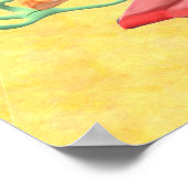 グリーンモンスターピザキャラクターアニメ ポスター (角)