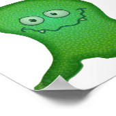 グリーンモンスタープリント ポスター (角)