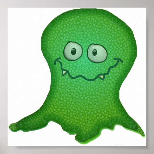 グリーンモンスタープリント ポスター (正面)