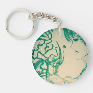 グリーンモンスターヤエイマンガアニメ幽霊 キーホルダー