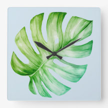 グリーンモンステラ葉植物性トロピカルブルー