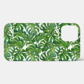グリーンモンステ葉ラ熱帯シームレス Case-Mate iPhoneケース (裏面 (横))