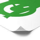 グリーンモータービーカーのサイン ポスター (角)