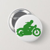 グリーンモータービーカーのサイン 缶バッジ (正面&裏面)